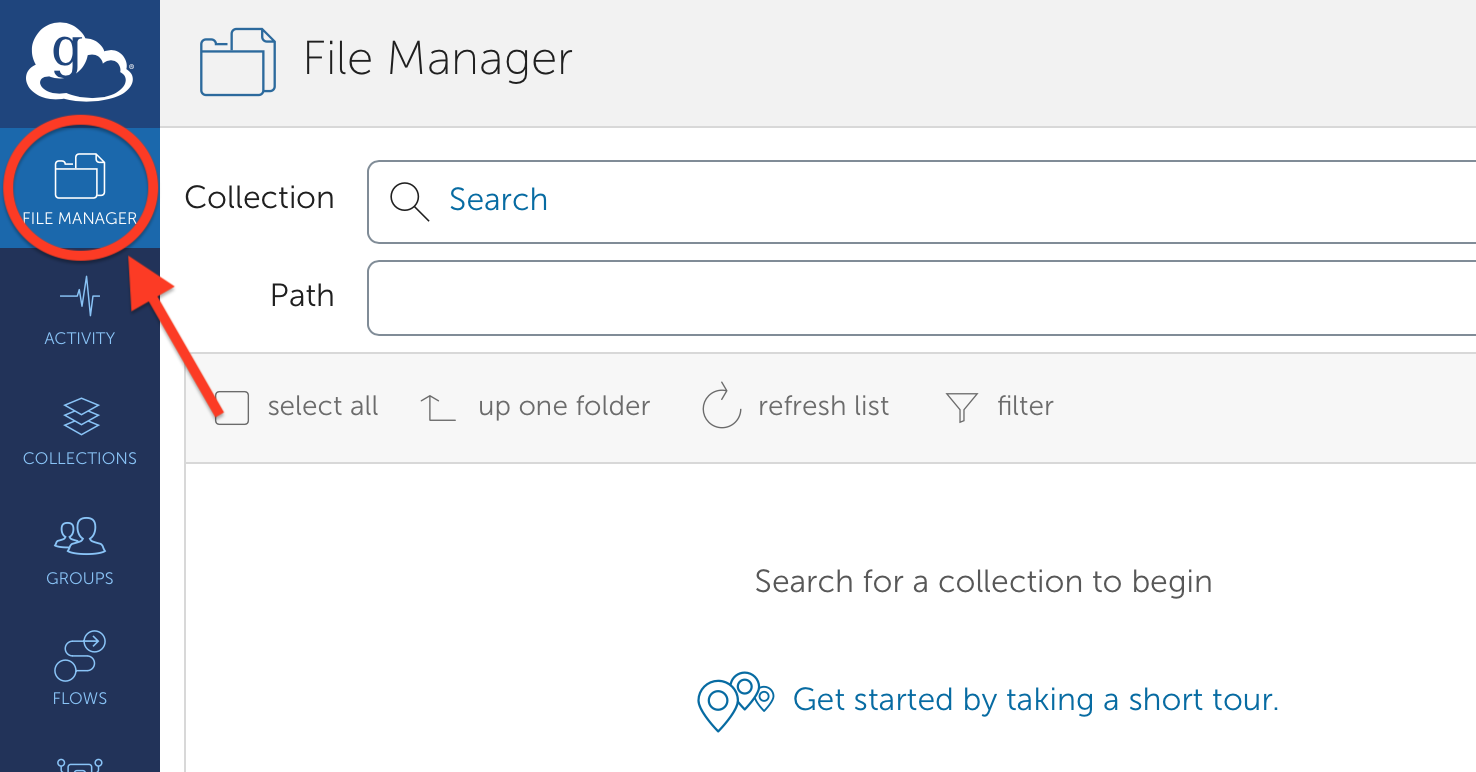 File Manager Navigation Icon