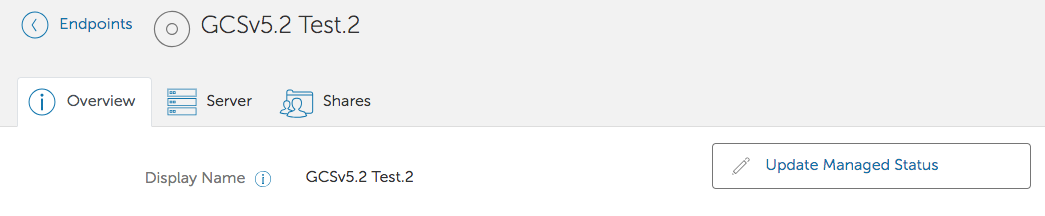 Update managed status