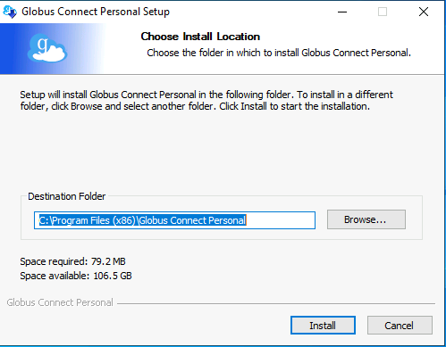 GCP Windows1 Default Installation Folder