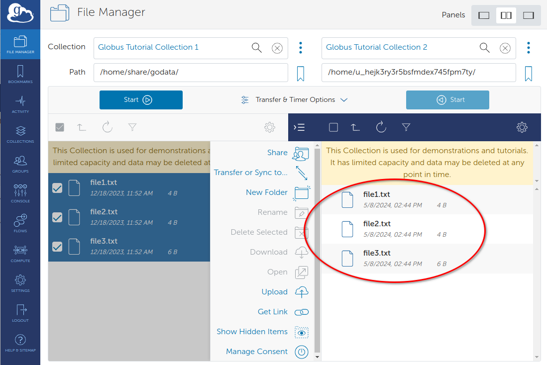 Return to File Manager