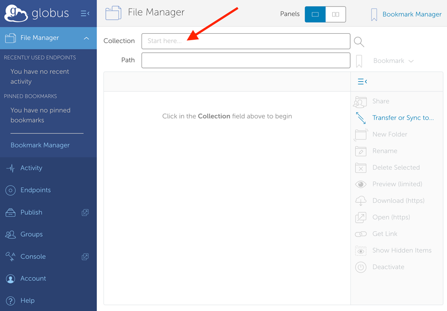 Blank File Manager fields