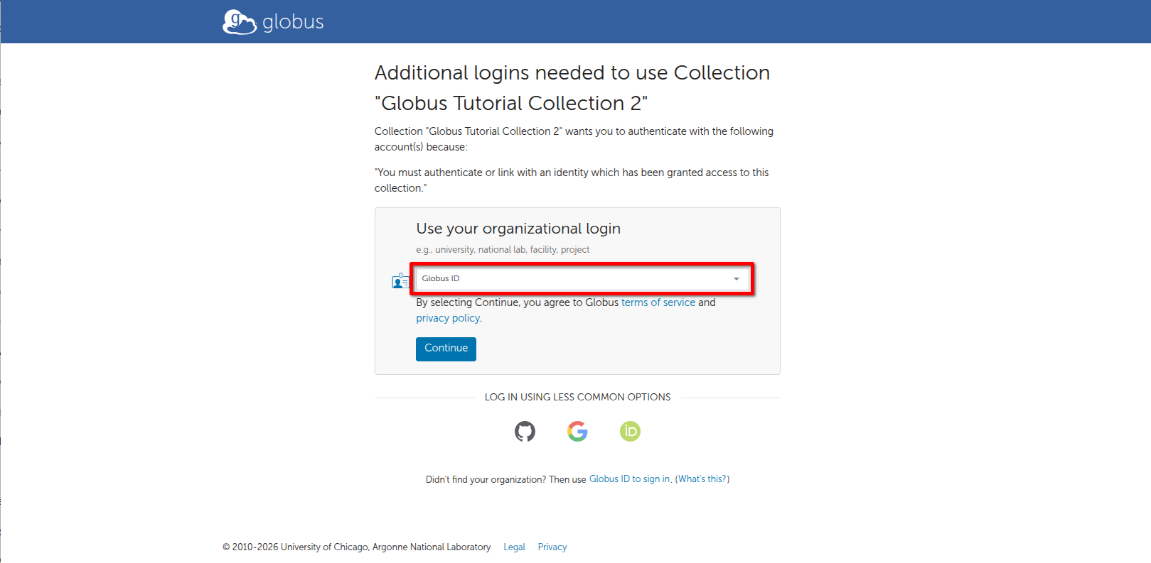 Authentication step