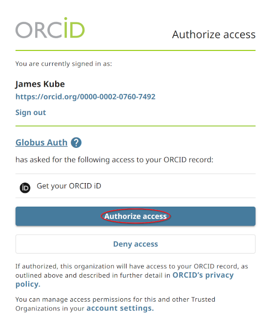 ORCID release